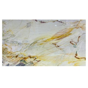 Dalle de quartzite naturel poli effet arc-en-ciel, pierre multicolore pour comptoir de salle de bain moderne, étanche, pour hôtel - Product Image 4