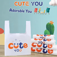 Sac de transport pour plats à emporter, sac en plastique avec poignées en forme de T pour restaurant, café, pâtisserie, boîte à repas, livraison, emballage