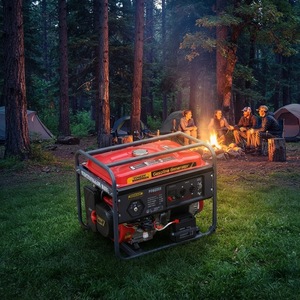 เครื่องกำเนิดไฟฟ้าเบนซิน 220V 8KW 4 จังหวะ ระบายความร้อนด้วยอากาศ / แบบโครงเปิดพกพาสะดวก / เครื่องยนต์เบนซิน / ใช้ในบ้านและไซต์งาน - Product Image 4