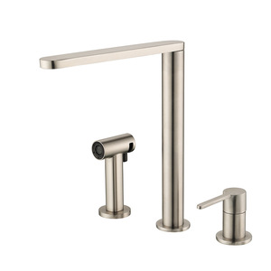 Modern Kitchen Faucet 316 Stainless Steel Single Handle Pull Out <b>Spray</b> Deck <b>Mounted</b> Hot Cold Water - Product Image 3