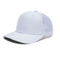 Casquette de baseball personnalisée pour homme, 5 panneaux, bleu marine, logo brodé, perforations découpées au laser, casquette de sport imperméable