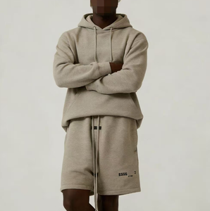 Felpa <span class=keywords><strong>con</strong></span> cappuccio oversize personalizzata unisex invernale <span class=keywords><strong>con</strong></span> ricamo 3D e copriviso - Fear God - Product Image 2