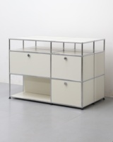 Meuble de salon polyvalent en acier inoxydable, étagère TV multi-niveaux, bibliothèque, tiroir à fermeture douce, meuble de divertissement