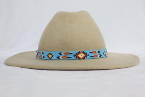 Perle multicolore de qualité supérieure décorée Fedora Hat Strap Élégant Confort élégant pour la pêche - Product Image 2