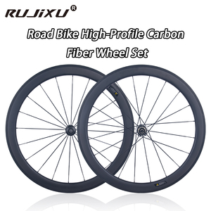 Ensemble de roues de vélo de route professionnel personnalisé en fibre de carbone 700C 50mm avec frein à patin - Product Image 2