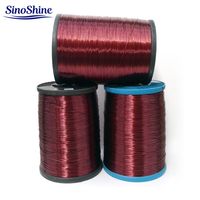 Kawat Magnet Tembaga Padat Berlapis Email Berinsulasi PE IEC IP40 Merek Sinoshine untuk Gulungan Kipas Motor 16-26 AWG