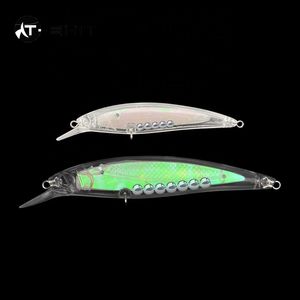 4g/11.7g Blanks de leurres durs non peints, Crankbaits, leurres durs coulants pour la truite, leurres Minnow non peints - Product Image 3