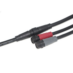 כבל חשמל M18 4 פינים 0.75 ממ\\\"ר עמיד למים Ip67 Ip68 מחבר זכר ונקבה - Product Image 4