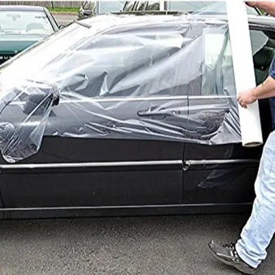 Auto pflege Auto Kunststoff Kleber Crash Wrap blaue Kollision Karosserie Wraps