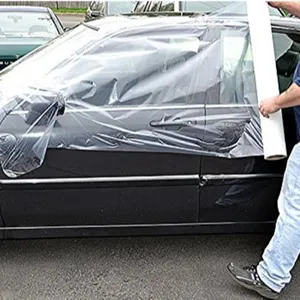 El cuidado del coche de plástico adhesivo accidente abrigo azul de colisión del cuerpo de auto secreto