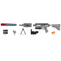 Kit 2 Arma Pistola Tipo Nerf Soft Bullet Guns Com 12 Dardos + Alvo Brinquedo  Infantil - Chic Outlet - Economize com estilo!