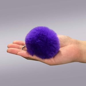 Pom Poms Keychains Faux <b>Rabbit</b> Fur Fluffy Pompoms Keyring for Women Handbag Bag Pendant Exclusively Cross-border Sales - Product Image 4