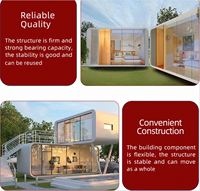 Maison conteneur en panneaux sandwich en aluminium - Écologique, durable, moderne, mobile, pour salon de beauté et hôtel