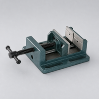 Étau de perceuse à colonne à profil bas, largeur de mâchoire 4 po, ouverture de mâchoire 4 po, profondeur de mâchoire 1-1/2 po, étau d'usinage compact pour usage en atelier