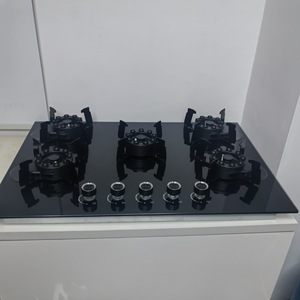 5 Queimador Fogão a Gás com Queimadores Flip-Up Preto Cooktop De Vidro Temperado Multifuncional Cozinha Cozinhar Aparelho Casa Comercial - Product Image 1