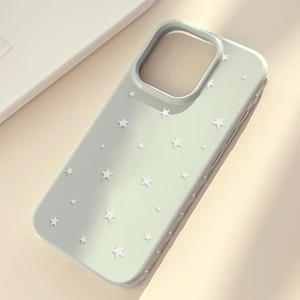 Funda para iPhone 17 Pro Max, estilo coreano, de silicona suave con diseño de estrella y orificio grande, resistente a caídas - Product Image 5