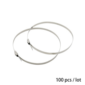 สายรัดเคเบิลสแตนเลส 4.6 มม.x300 มม. แบบล็อคตัวเอง 100 ชิ้น ใช้ทั่วไป - Product Image 5