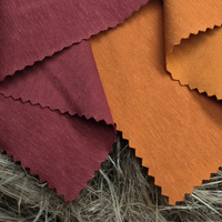 Tissu jersey simple 22019 durable et extensible, 49% coton biologique, 21% chanvre, 30% Sorona, écologique, uni, pour textile de maison pour garçons
