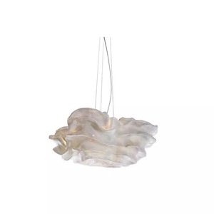 Lustre nuage espagnol, style français moderne, rond, blanc, LED, anti-éblouissement, 220V, culot E27 - Product Image 4