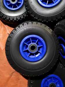 <span class=keywords><strong>Roue</strong></span> pleine en PU Maxtop Factory 260x85mm, pneu anti-crevaison 300-4, roulement à billes, roues en mousse PU jaune pour équipement de manutention - Product Image 2