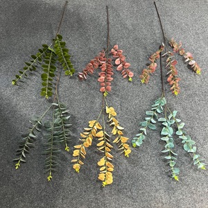 Plante artificielle en feuilles d'eucalyptus à branche unique 3D Trident, 30cm-100cm, décoration intérieure, moulage par injection plastique - Product Image 2