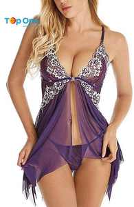 TopOne Factory Price Soft Long Plus Size Sleepwear <b>Women</b> Pajamas Nightgown - Product Image 4