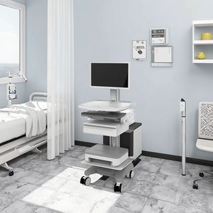 Chariot pour ordinateur portable médical en aluminium durable Design industriel Poste de travail <span class=keywords><strong>mobile</strong></span> pour hôpital avec roues pour la clinique et le salon - Product Image 6