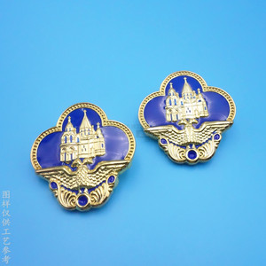 Custom Made Metal Brooch <b>Pin</b> 20mm Brass Baking Paint Electroplating Bright Finish Spring <b>Pin</b> Style Business Gift - Product Image 4