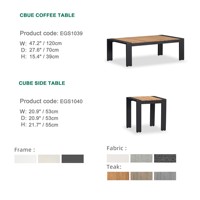 Express Garden CUBE Modernes Aluminium Outdoor-Freizeit-Luxus-Sofa-Set - Wasserdicht, Langlebig, Umweltfreundlich