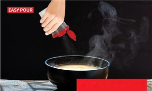 Salière et poivrière de Camping pique-nique en plein air cuisine voyage ensemble d'épices avec couvercles rouges distributeur de pot à épices hermétique - Product Image 5