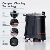 Robot de Limpieza de Pisos Autónomo Compacto de 450 mm con Tanque de 38 L, LFP, LiDAR 3D, para Limpieza de Bordes, Ideal para Comercios, Sector Salud y Hostelería