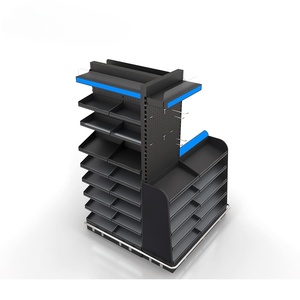 रिटेल स्टोर मर्केंडाइजिंग के लिए संयोजन अलमारियों और हुक कोने प्रबंधन प्रणाली के साथ कैशियर स्टेशन आयोजक शेल्फ - Product Image 1