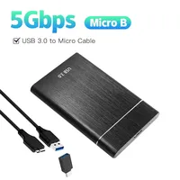 USB3.0 HDD 2,5 "Caja portátil SSD externo Discos duros de estado sólido móviles de alta velocidad Caja de almacenamiento Transferencia de datos