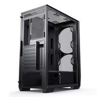 Boîtier de PC de jeu SAMA, dernier modèle, double ventilateur de 20 cm, ATX/MATX, tour moyenne, boîtier d'ordinateur de bureau, tour moyenne