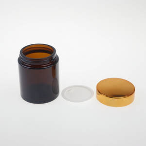Frasco de vidrio ámbar CBD de 100g con tapa <span class=keywords><strong>Goldem</strong></span> para embalaje de crema para el cuidado de la piel - Product Image 2