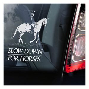 Adesivo Personalizzato Impermeabile per Equitazione, Idea Regalo, Decalcomania per Laptop, Vinile Fustellato per Finestrini Auto e Paraurti - Product Image 1