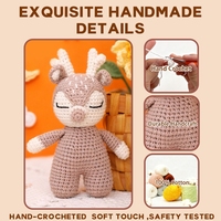 Boneka Amigurumi Hewan Mini Rajutan Lembut Kustom Kecil Grosir Dinosaurus Buatan Tangan Mainan Bayi Rajut
