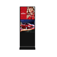 Kiosque intérieur sur pied de 50 pouces, système Android/PC, écran tactile capacitif de 2 mm, écran LCD IP65, animation, magasin de détail, aéroport, centre commercial
