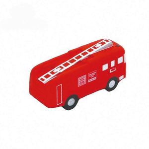 Jouets anti-stress en mousse PU souple à presser en forme de camion de pompiers avec logo imprimé - Product Image 6