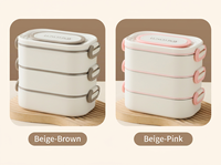 Boîte à lunch en acier inoxydable 304 personnalisée avec logo, étanche, compartimentée, compatible micro-ondes, portable, vente en gros