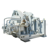Treuil hydraulique en acier certifié CCS à faible bruit de freinage automatique vertical de 15 tonnes pour yacht/guindeau/palan/remorqueur
