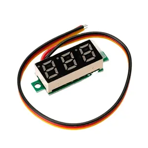 Вольтметр с цифровым дисплеем, 0,28 дюймов, 6 контактов, Nixie Tube, 3 провода, вольтметр, амперметр