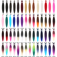 Offre Spéciale Cheveux à Tresser Pré-Étirés 52 Pouces 530g Faciles à Tresser Cheveux Synthétiques Tresses Africaines Mèches Extensions