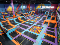 Solution clé en main ASTM/CE, équipement d'amusement de luxe pour enfants, aire de jeux intérieure et parcours d'obstacles cyberpunk commercial sur le thème du ninja