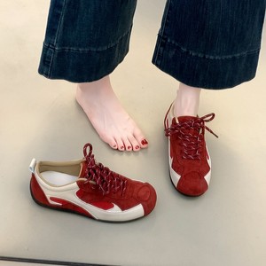 Chaussures décontractées pour femmes, style sport et marche, tendance, avec patchwork en cuir coloré, semelle souple, style rétro, qualité <span class=keywords><strong>garantie</strong></span> - Product Image 3