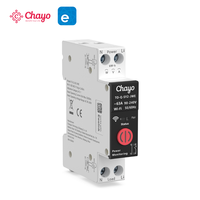 Interrupteur intelligent WiFi EWeLink 1P+N, disjoncteur MCB, compteur Kwh, relais temporisé avec télécommande pour bâtiment commercial Chayo
