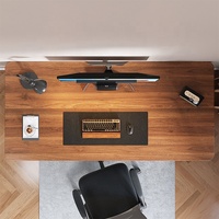 Bureau d'angle pour ordinateur de bureau à domicile, table d'étude en bois pour adulte