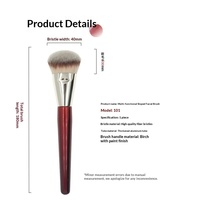 Ensemble de pinceaux de maquillage de luxe Bourgogne, poils synthétiques, étiquette privée, logo personnalisé, fabricant d'ensembles de pinceaux cosmétiques professionnels