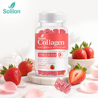 Gummies de collagène Solilan, directement de l'usine, avec multivitamines et biotine, complément pour la croissance des cheveux, complément de collagène