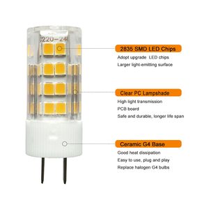 หลอดไฟ LED <span class=keywords><strong>LAPU</strong></span> DC/AC12V ประหยัดพลังงาน 3W GY6.35 SMD2835 100-130VAC/220V 3000K/4000K/6000K แบบขาเสียบคู่ ปรับความสว่างได้ ได้รับการรับรองมาตรฐาน CE/RoHS - Product Image 3